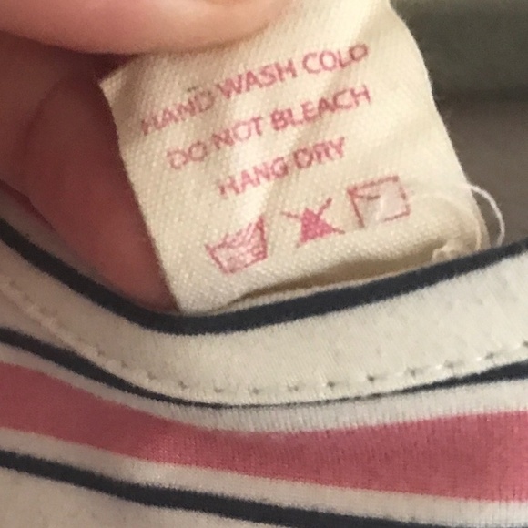 MumuCoco Girl’s dress/tunic Lovely Striped 3/4 sleeve Pink Cream Coastal 4T - Picture 5 of 6